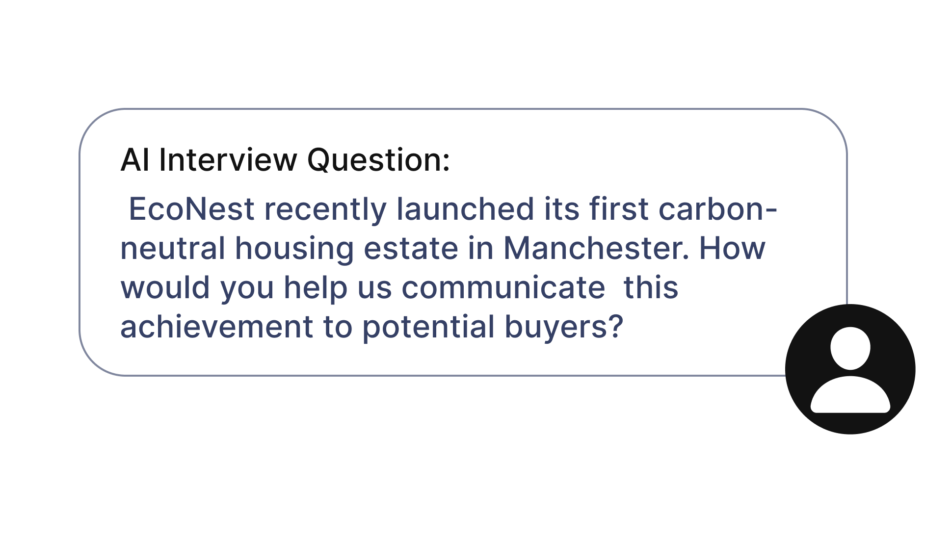 Job and Company Specific AI Simulations Mockup