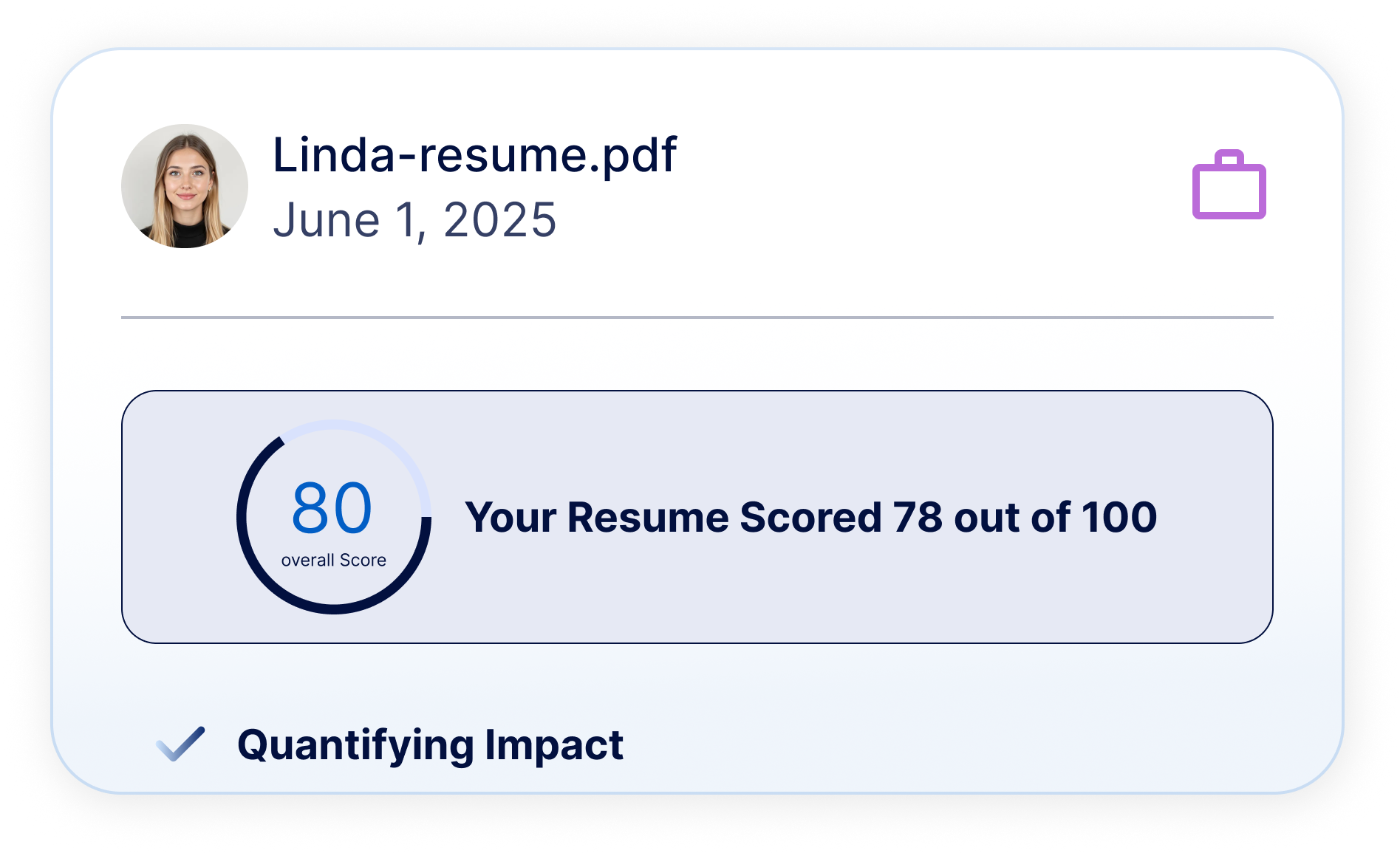 CV-Driven Question Generation Mockup